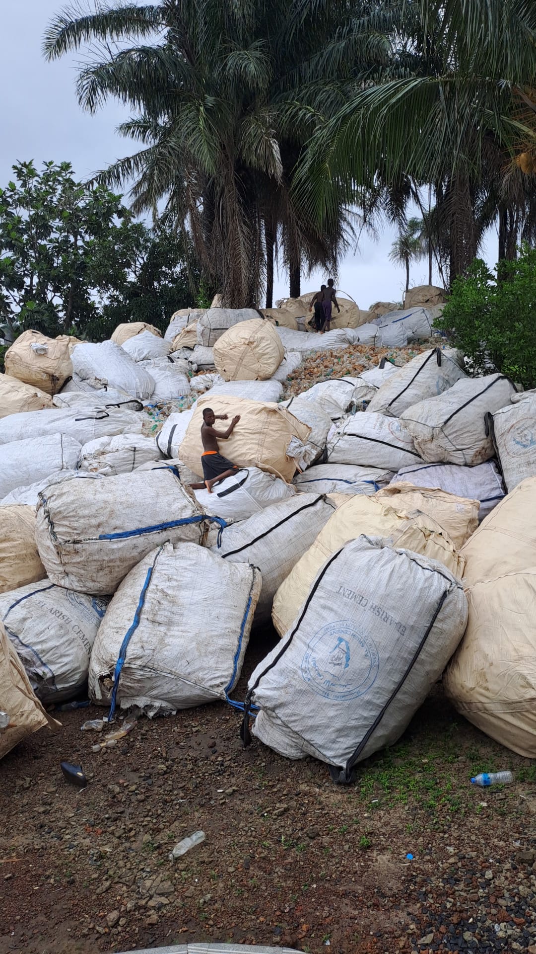 Acopio de material PET recuperado en Sierra Leone